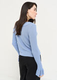 Mietta knit with jewel buttons GRIGIO Woman image number 3