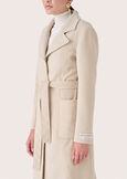 Cappotto Camillo in panno NERO BLACKBEIGE GREIGE Donna immagine n. 5