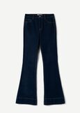Drud flared trousers DENIM DARK DENIM Woman image number 5