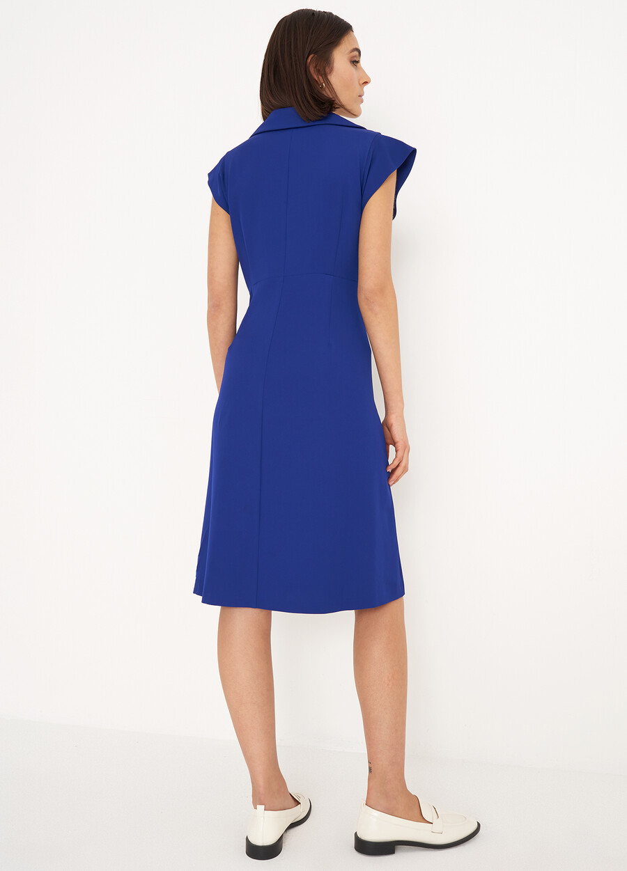 Abito Alan Midi Con Colletto NERO BLACKBLU ELETTRICO Donna , immagine n. 4