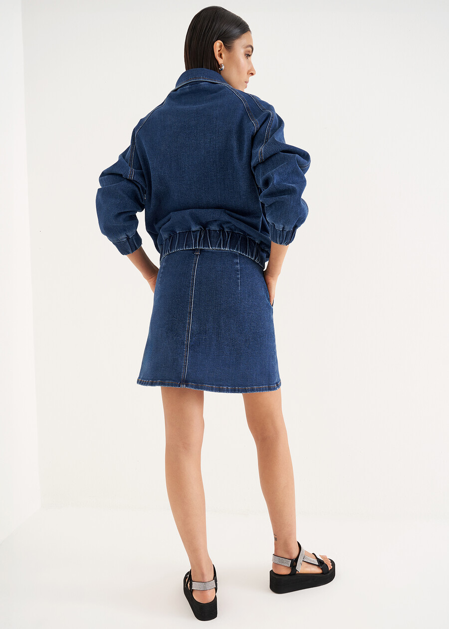 Gonna Garg in denim di cotone DENIM MEDIUM DENIM Donna , immagine n. 4