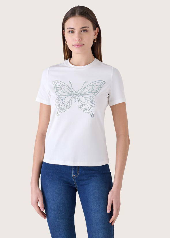 T-shirt Sting in cotone BIANCO WHITE Donna null