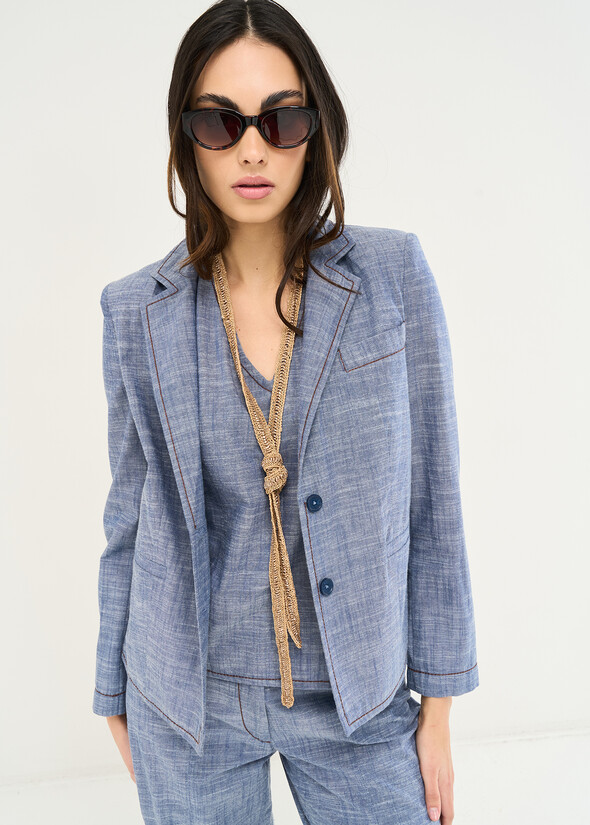 Giacca Gabriel in puro cotone DENIM Donna null