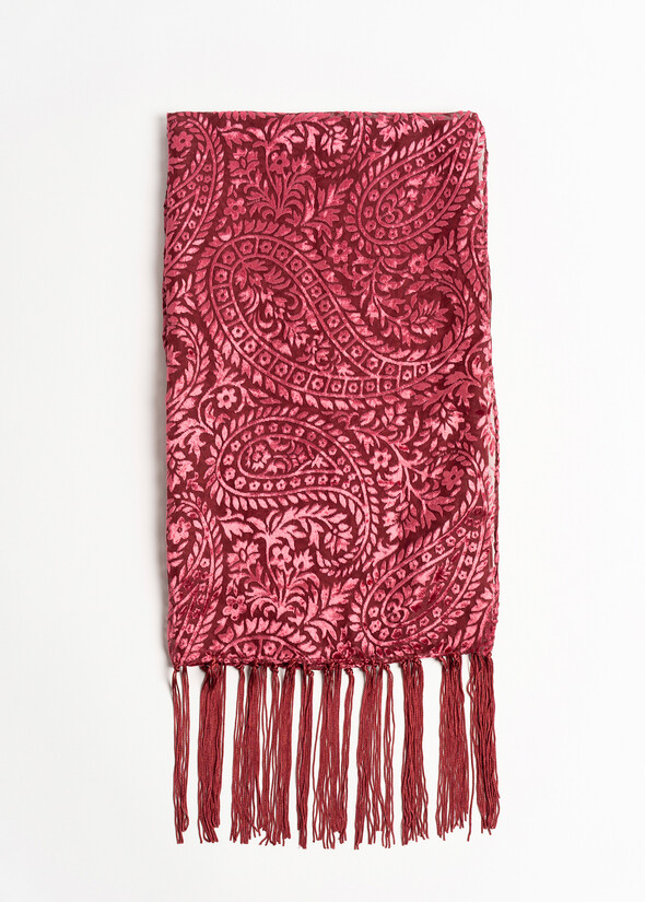 Shana semi-sheer devoré scarf Shana semi-sheer devoré scarf VIOLA VINACCIA Woman null