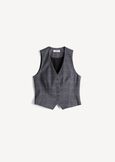 Archivio tailored check vest GRIGIO GREY Woman image number 5