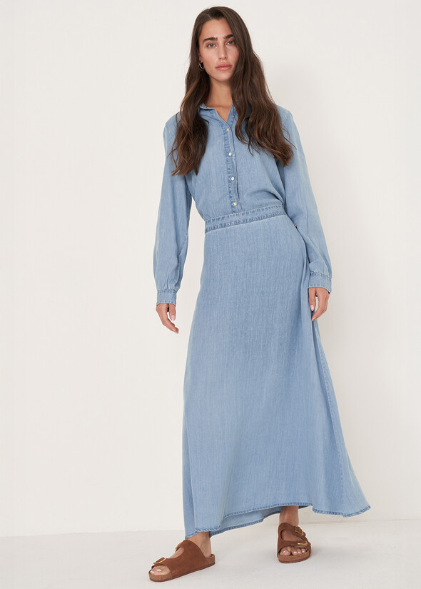 Gonna Gus in cotone e lino
 DENIM MEDIUM DENIM Donna null