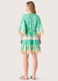 Abito corto 100% cotone VERDE BANDIERA Donna immagine n. 3