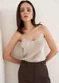 Texas Silk Jacquard Top GRIGIO SILVER ORO GOLDEN Woman image number 1