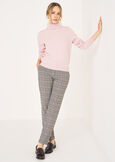 Bella checked trousers GRIGIO GREY Woman image number 1