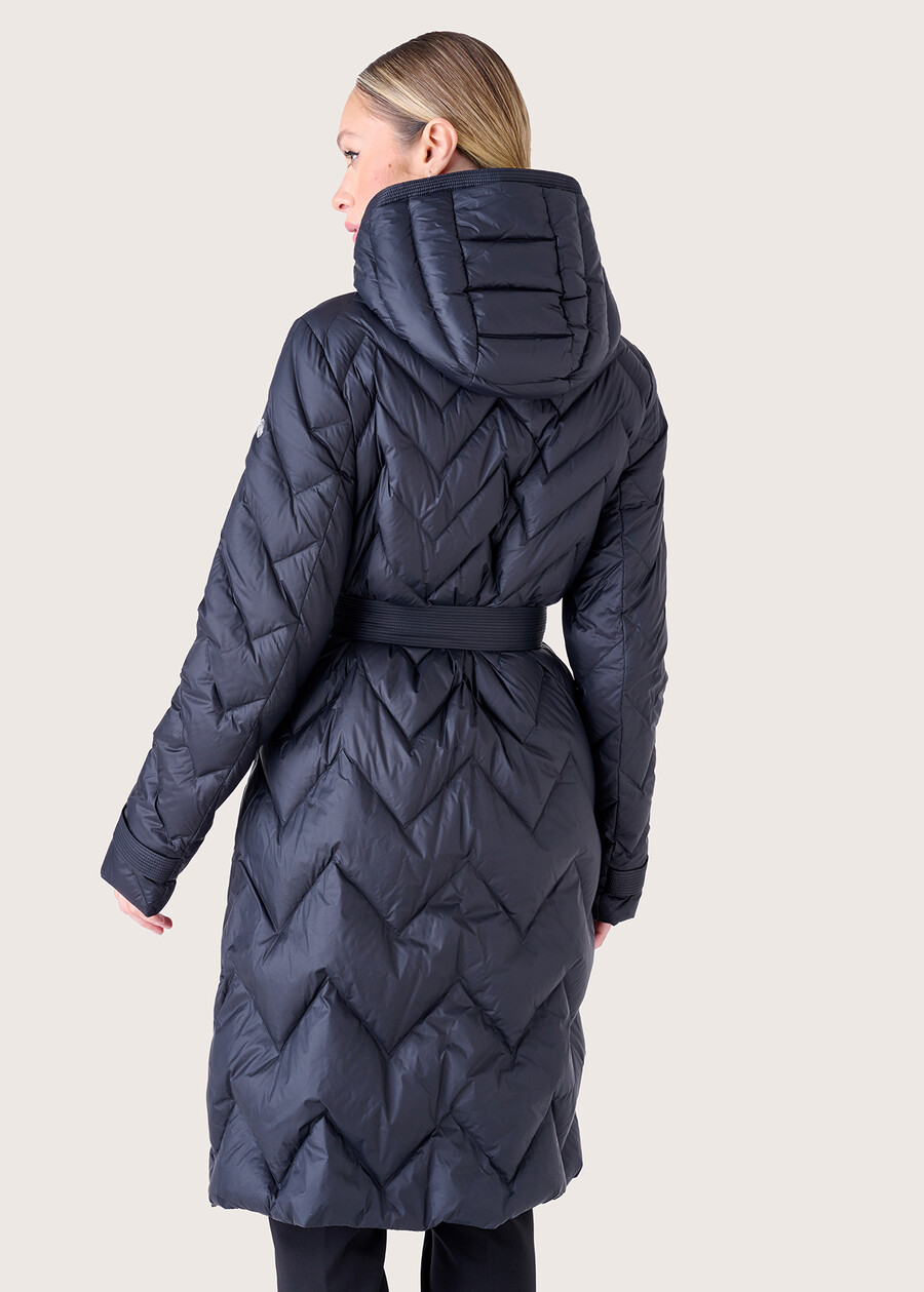 Pupo long down jacket NERO BLACKBEIGE GESSO Woman , image number 5