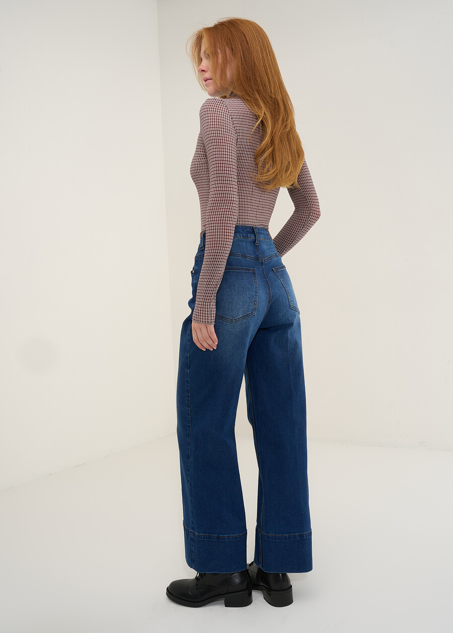 Jeans Dixy a gamba larga vintage DENIM MEDIUM DENIM Donna , immagine n. 4