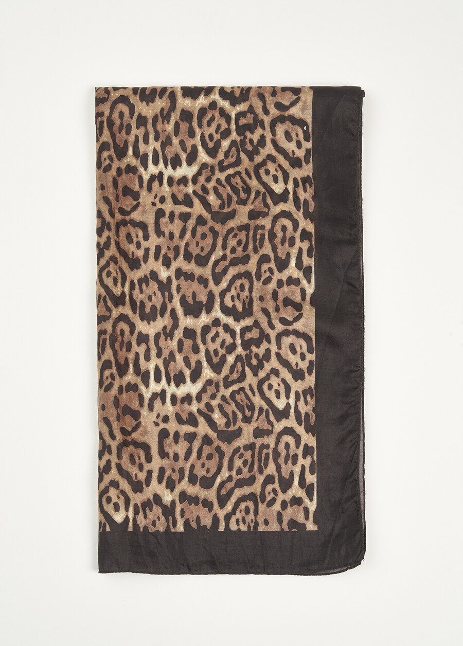 Foulard Separdo 100% seta NERO BLACK Donna , immagine n. 2