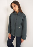 Gary jacket with hidden zip MARRONE TERRABLU GRAFITE Woman image number 1