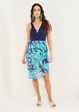 Pareo Perry-A in cotone stampato BLU Donna immagine n. 1