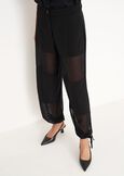 Peleo double-fabric trousers NERO BLACK Woman image number 2