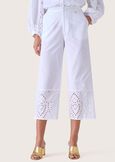 Pinocchietto Polty 100% cotone BIANCO Donna immagine n. 2