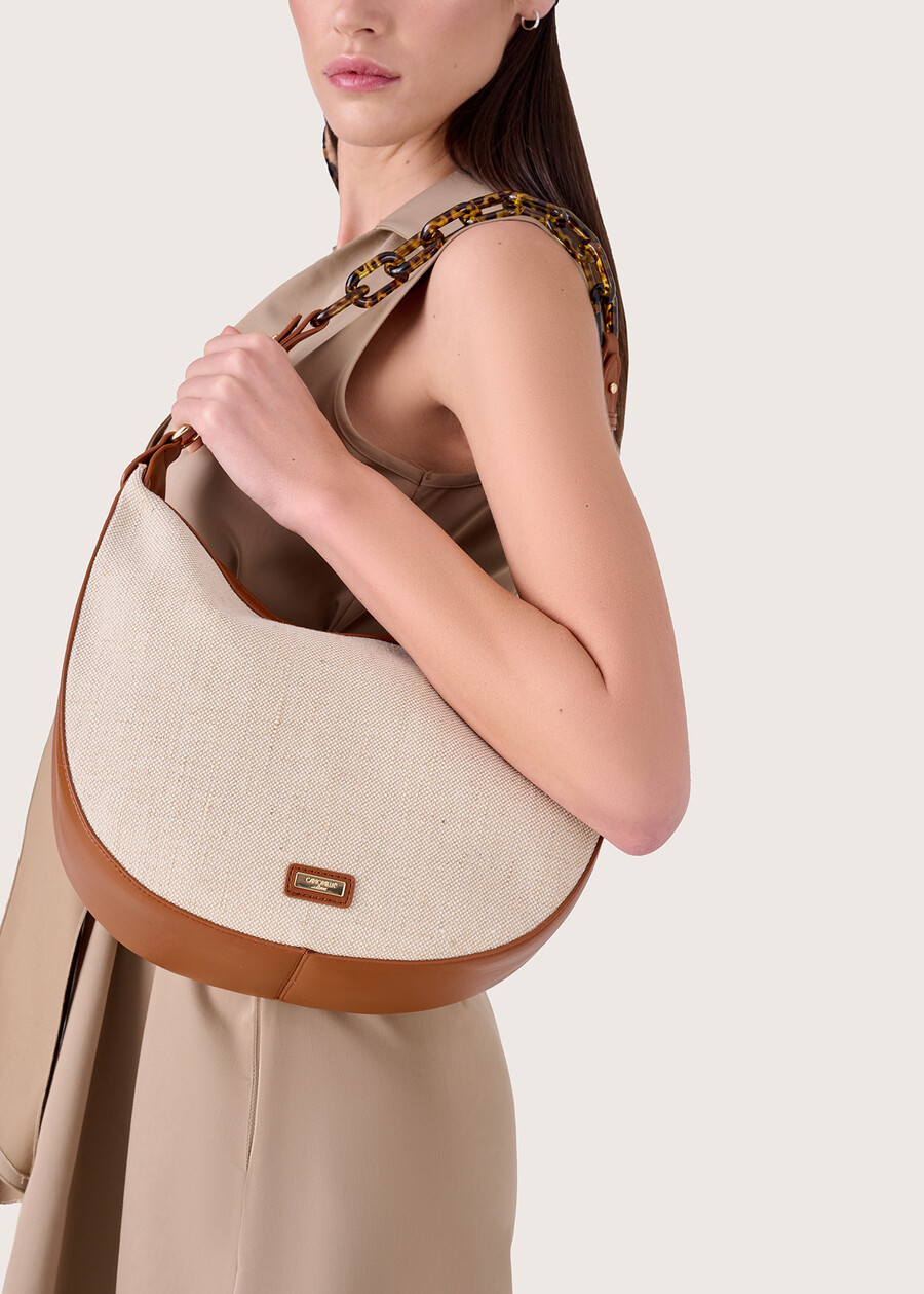 Borsa a sacca big in canvas Betani BEIGENERO Donna , immagine n. 1