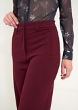Giorgia pleated-texture trousers ROSSO BORDEAUXMARRONE Woman image number 3