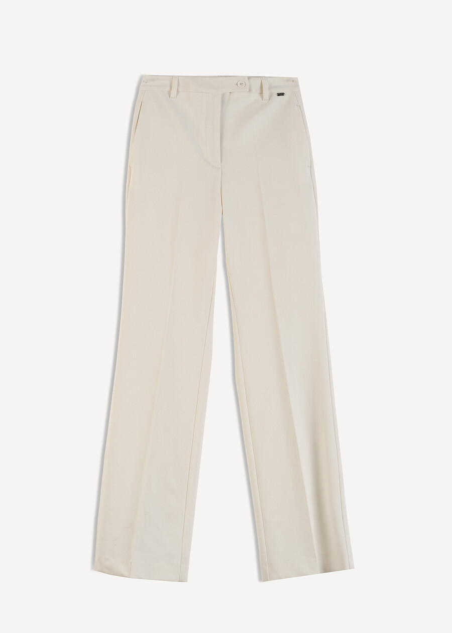 Pantaloni Giorgia ampi bi-stretch NERO BLACKBEIGE GESSOBLU Donna , immagine n. 6