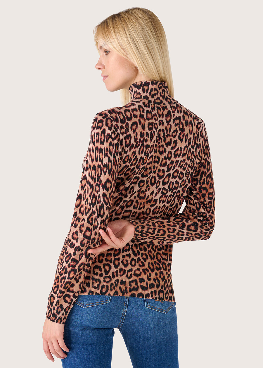 Maglia Marian con stampa animalier ROSA ROMANTICO Donna , immagine n. 3
