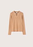 Maglia Maori con scollo a goccia BEIGE CAMMELLO Donna immagine n. 4