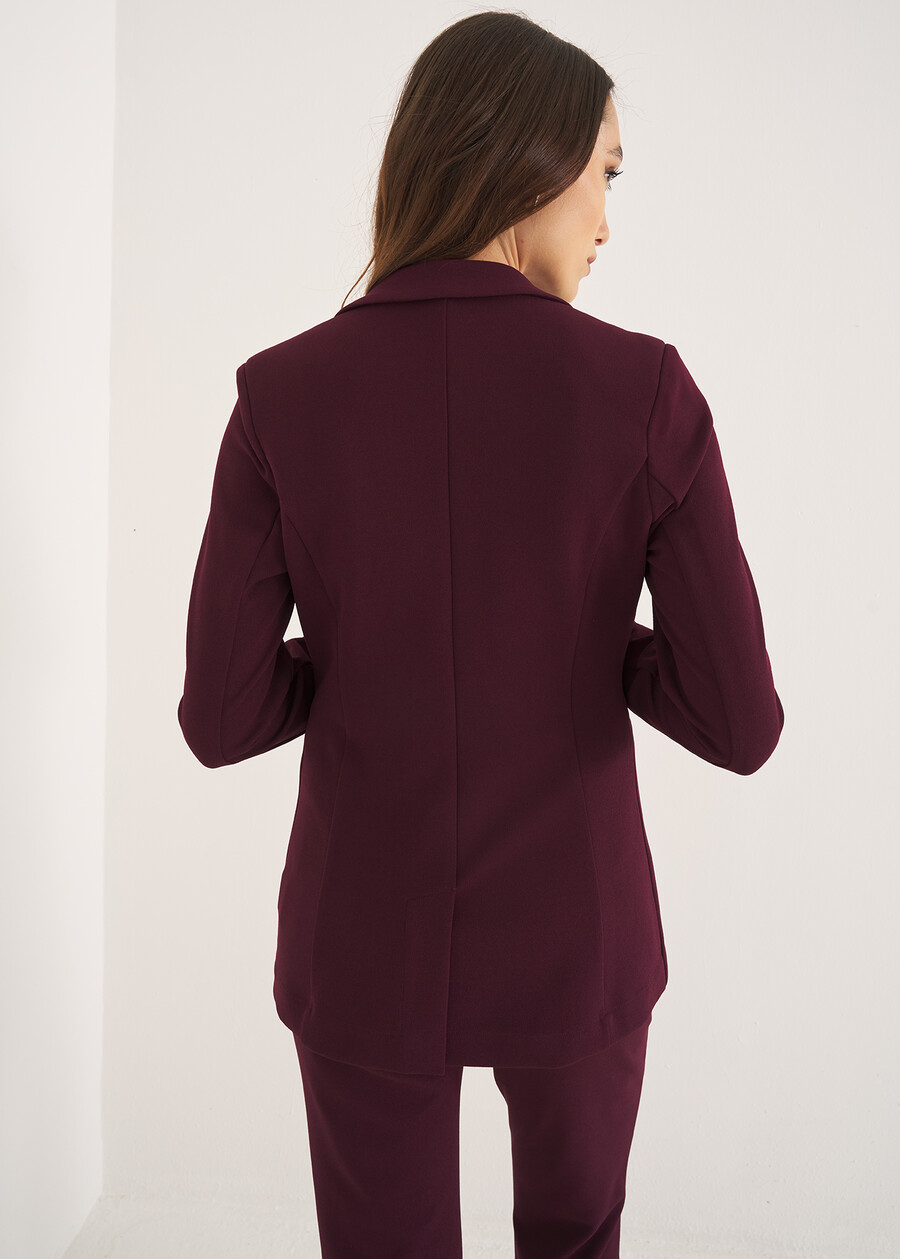 Giacca Giselle-N in screppino VIOLA VINACCIA Donna , immagine n. 3