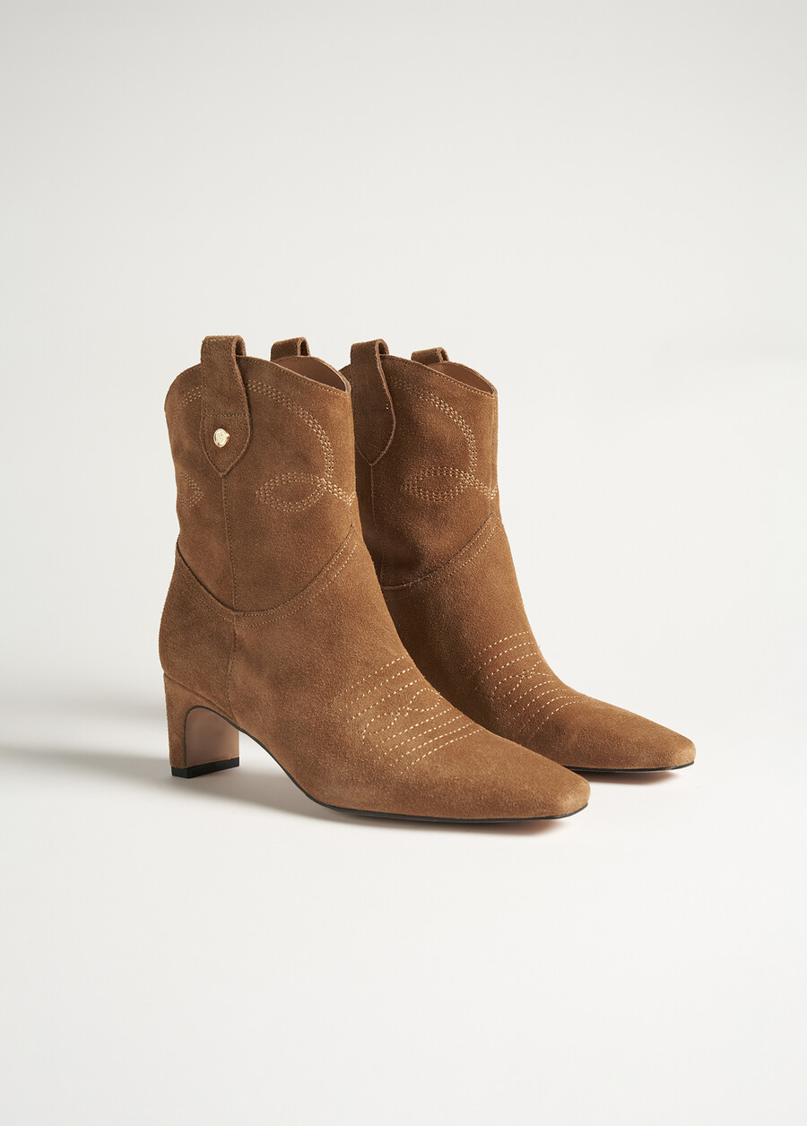 Senea 100% genuine leather ankle boot MARRONE CARAMELLO Woman , image number 2