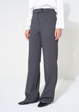 Pantaloni Giorgia ampi in lana GRIGIO GREY Donna immagine n. 3