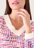 Maglia Sorbo in filato multicolor ROSA SILK Donna immagine n. 3