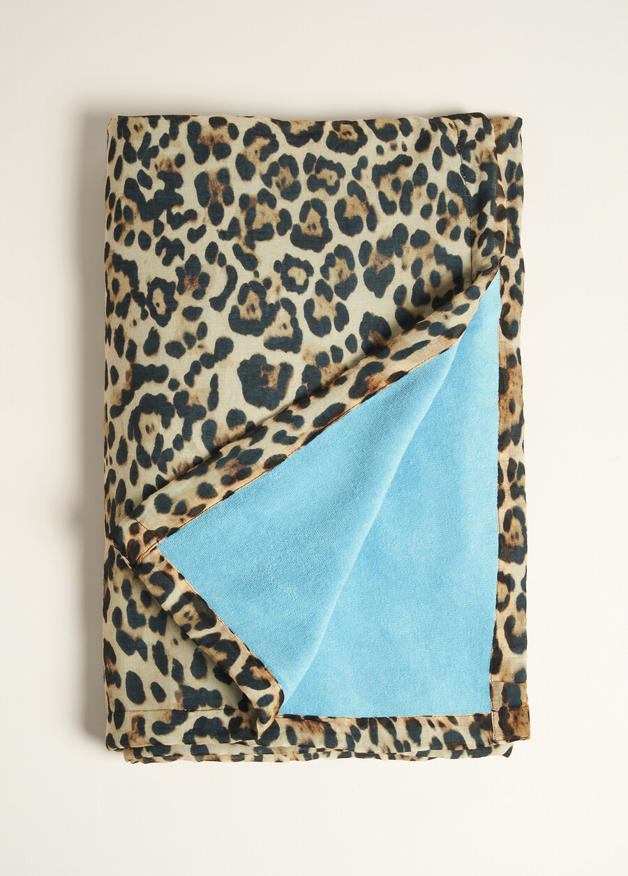 Telo Mare Tacula Animalier BLUE TURCHESEVIOLA MULBERRY Donna , immagine n. 1