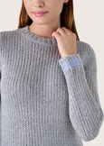 Maxi jersey with maxi lettering GRIGIO MEDIUM GREY Woman image number 3