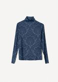T-shirt Simona collo alto BLU MIDNIGHTROSA Donna immagine n. 4
