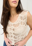 Top Thandra in filo giromanica BEIGE LIGHT BEIGE Donna immagine n. 2