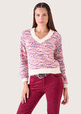 Maglia Sorbo in filato multicolor ROSA SILK Donna immagine n. 2