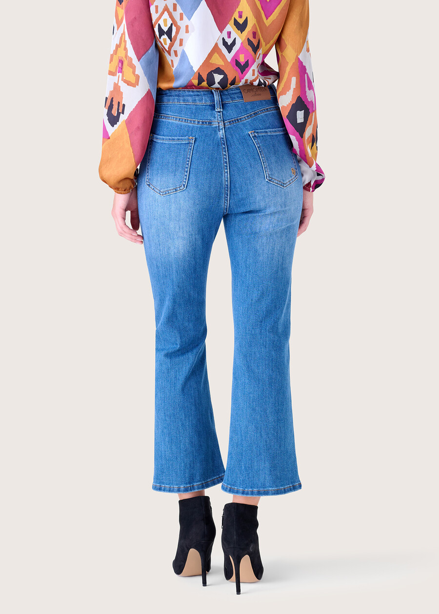 Jacque cotton denim trousers DENIM Woman , image number 4