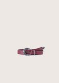 Cecilia eco-leather belt ROSSO SYRAH Woman image number 1