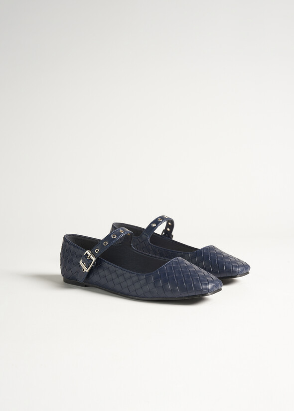 Balleria Saveria in ecopelle BLUE DARK BLUE Donna null