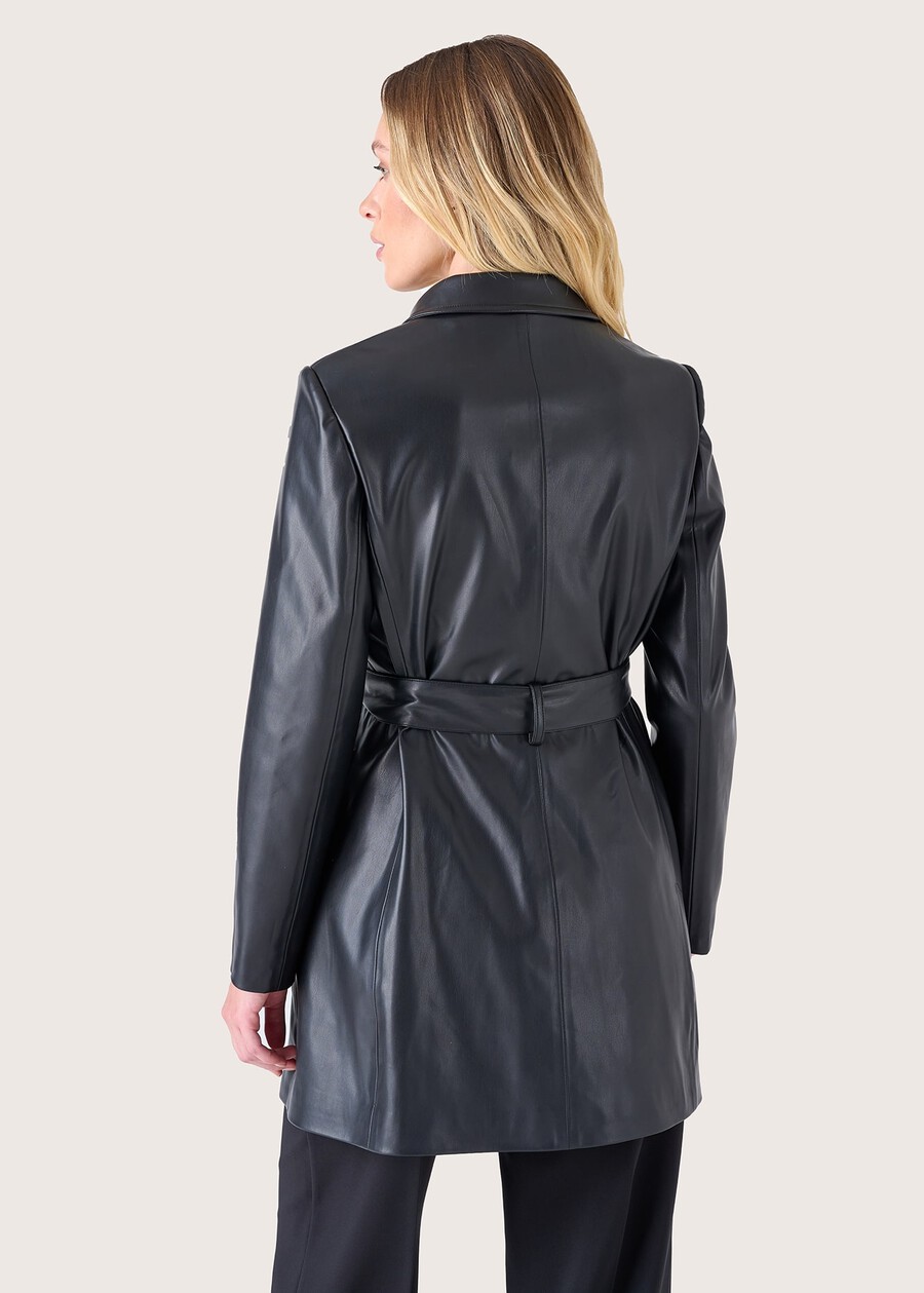 Trench Greg in ecopelle NERO BLACK Donna , immagine n. 5