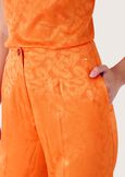 Pantaloni Emilya in satin ARANCIO SUNRISE Donna immagine n. 3