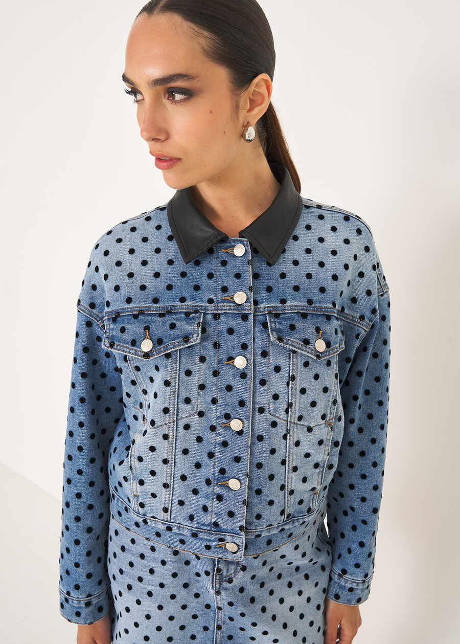 Geremy oversized denim jacket DENIM MEDIUM DENIM Woman , image number 1
