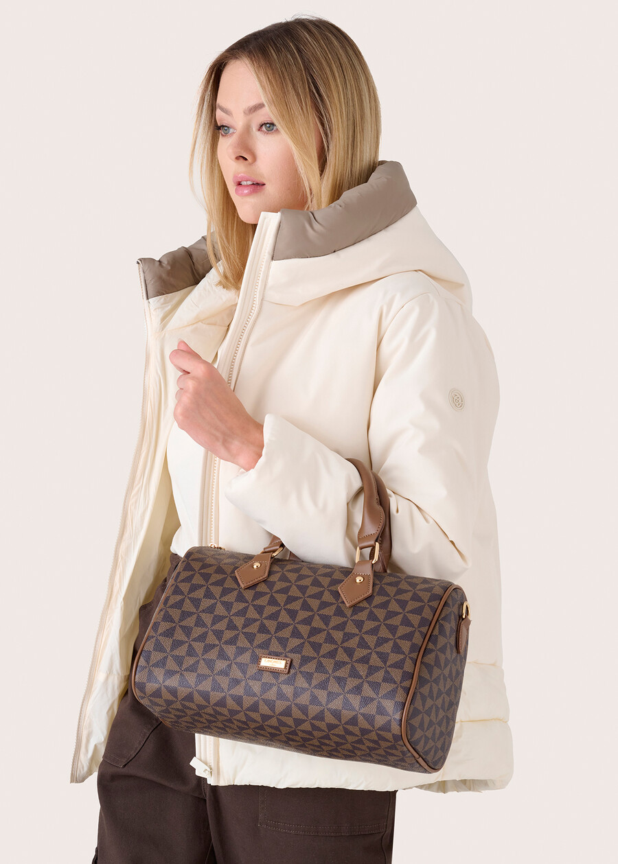 Bauletto BowlBag in ecopelle MARRONENERO BLACK Donna , immagine n. 2