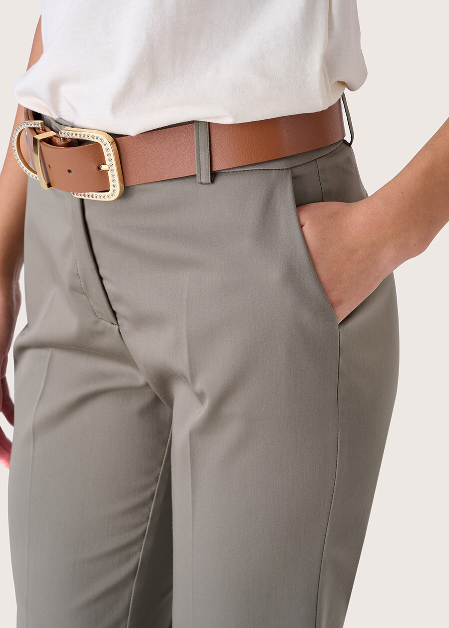 Pantalone Cindy in cotone VERDE TIMOBLU MARINA Donna , immagine n. 3