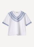 T-shirt Syria con ricamo geometrico BIANCO WHITE Donna immagine n. 4