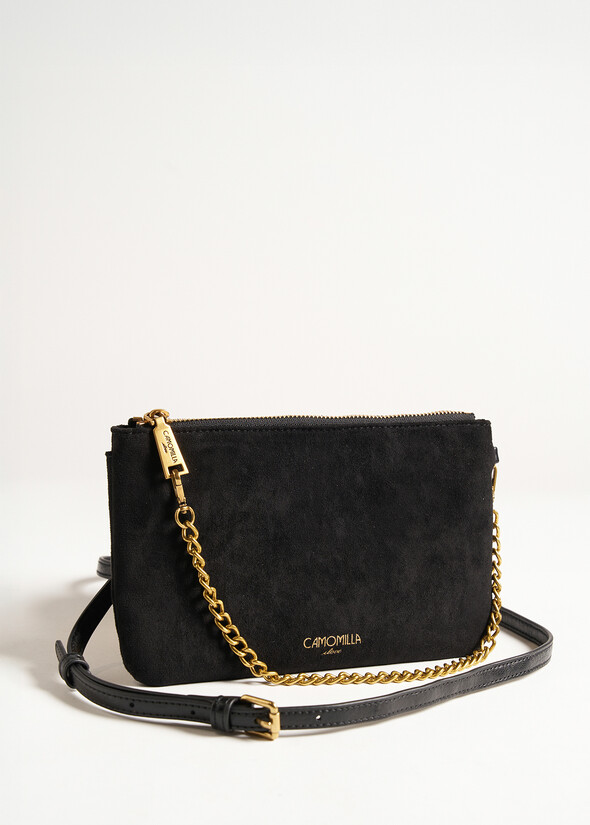 Tonga Suede faux suede crossbody NERO BLACK Woman null