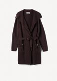 Cardigan Clotilde con collo a scialle MARRONE CAFFEGRIGIO PERLA Donna immagine n. 6