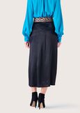 Gonna longuette Giada 100% viscosa NERO BLACK Donna immagine n. 4