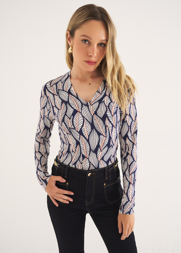 T-shirt Sabry con stampa BLU Donna null