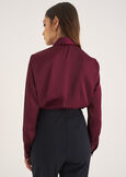 Alessia-B satin shirt BEIGE MOUSSEBEIGE LATTEVERDEVIOLA VINACCIA Woman image number 3