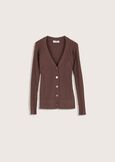 Clay V-neck cardigan MARRONE CASTAGNA Woman image number 4