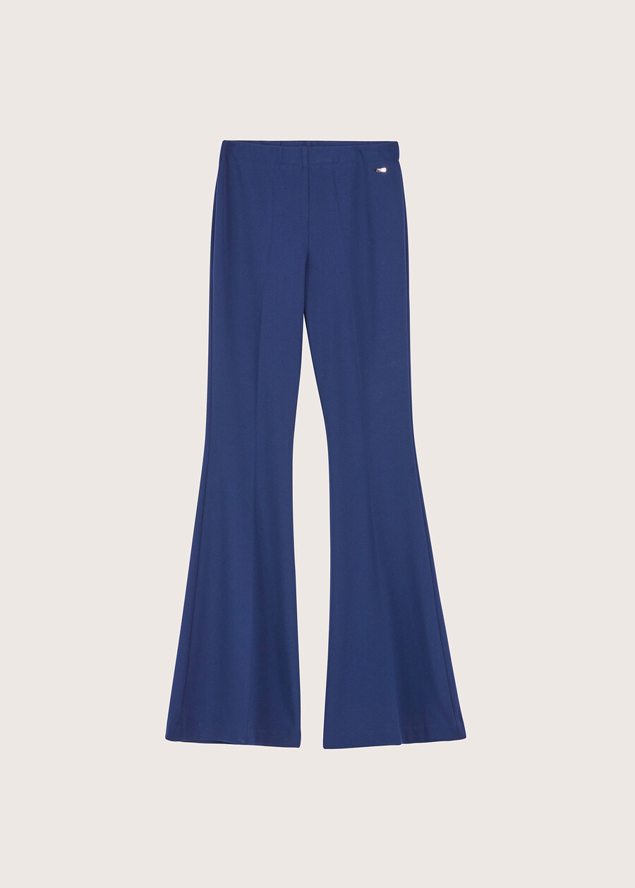Pantalone Victoria in screp BLUE OLTREMARE  Donna , immagine n. 5